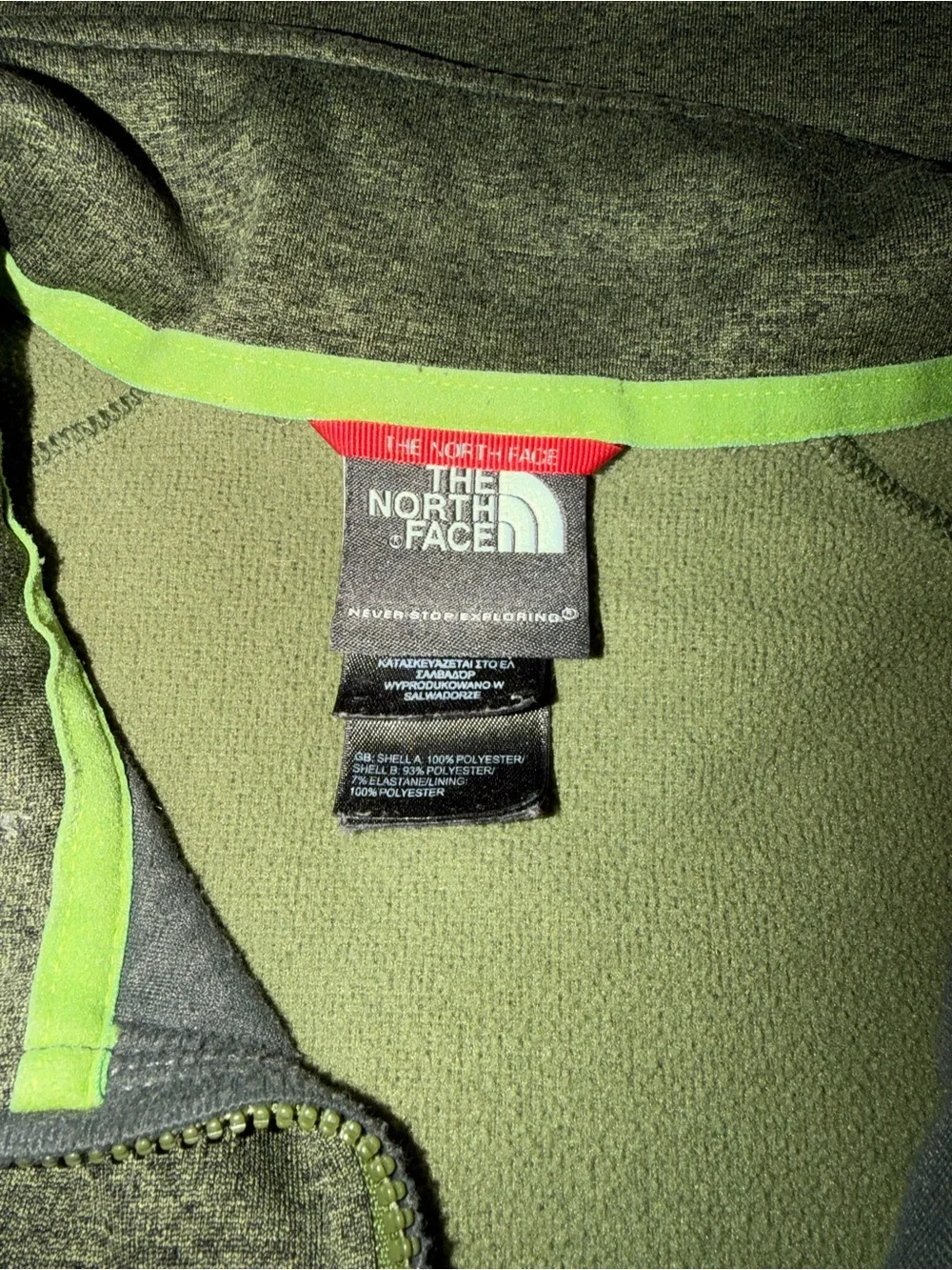 The North Face Green Zipup Jacket